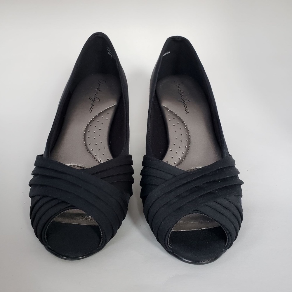 Amelia Grace Larissa Heeled Shoe, Black - Size 7 (NWT)
